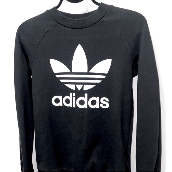 adidas Originals - Classic Trefoil Crewneck (Black) - Picture 1 of 7